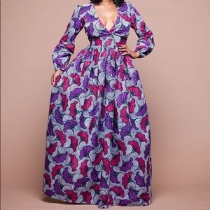 African Print Yutti Maxi Dress